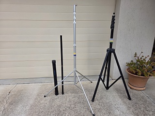 10m Spiderbeam, 5m Squid Pole, Comet CP-45, MFJ-1918EX.
